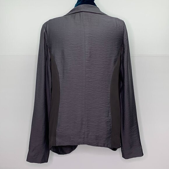 Silence + Noise Blazer Small Kimono Open Front Blazer Gray Lightweight - Picture 11 of 11